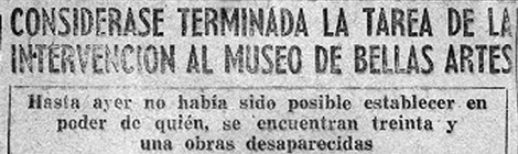 La intervención al museo en la prensa (1956)