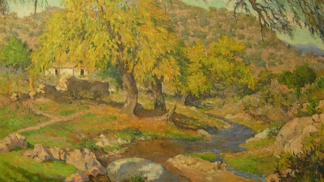 PEDEMONTE, ADÁN
Paisaje de Córdoba (s/f, óleo s/tela, 98 x 99,5 cm)