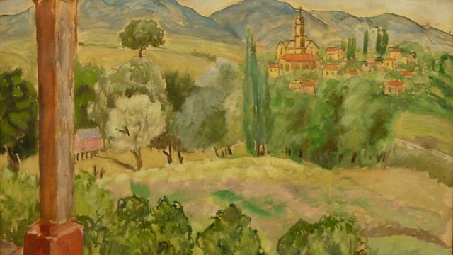 PISSARRO, VÍCTOR
Paisaje de Huerta Grande (1934, óleo s/tela, 54 x 65 cm)