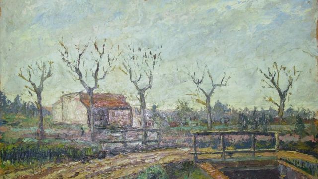RODRÍGUEZ VILLEGAS, ERNESTO
Invierno (1933, óleo s/cartón , 49,5 x 59,3 cm)
